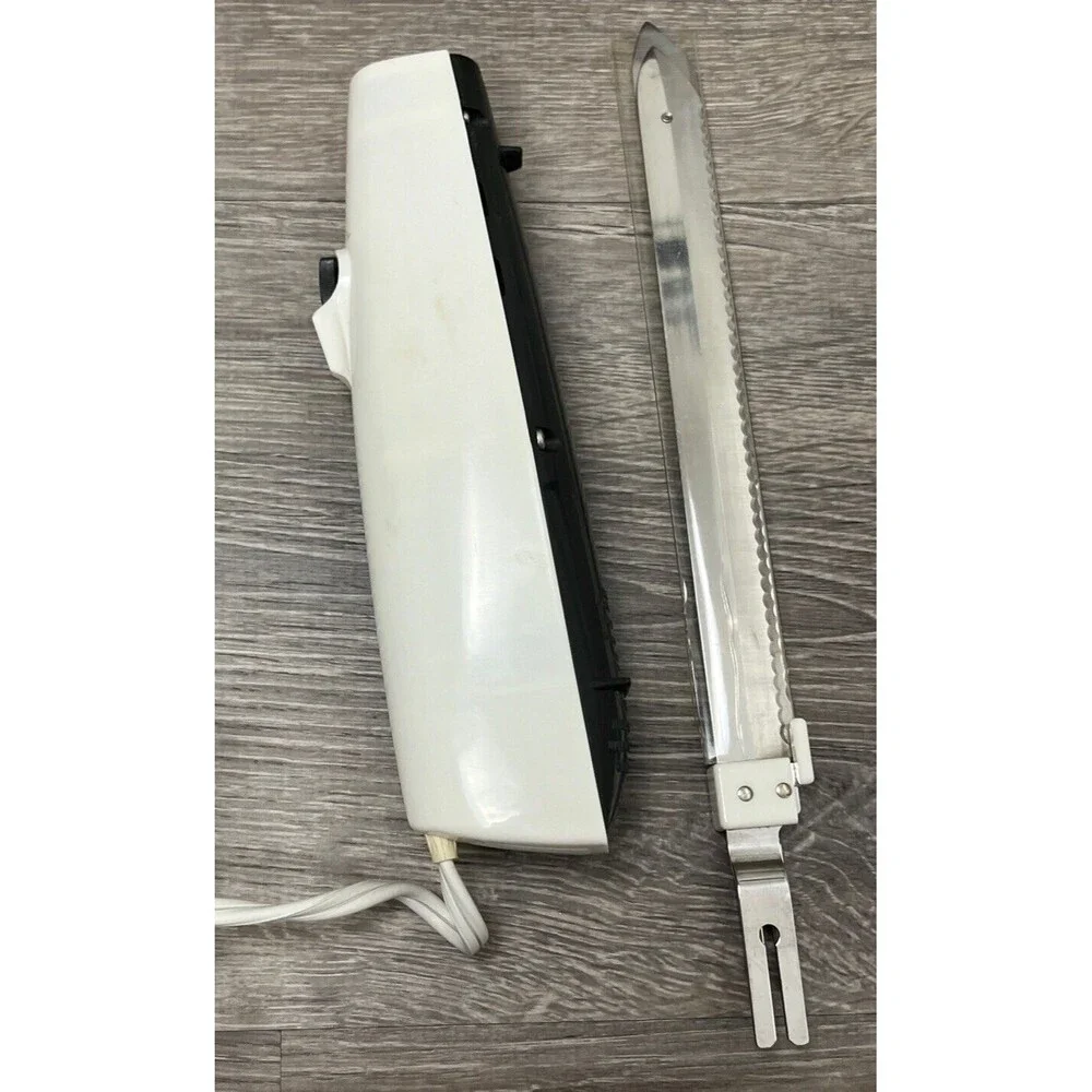 Electric Knife Slice Carve Stainless Steel‎ + Case Universal Vintage Made in USA